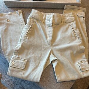 Aritzia Cream Cargo Pants